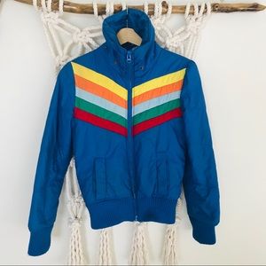 Jack by BB Dakota rainbow puffer coat